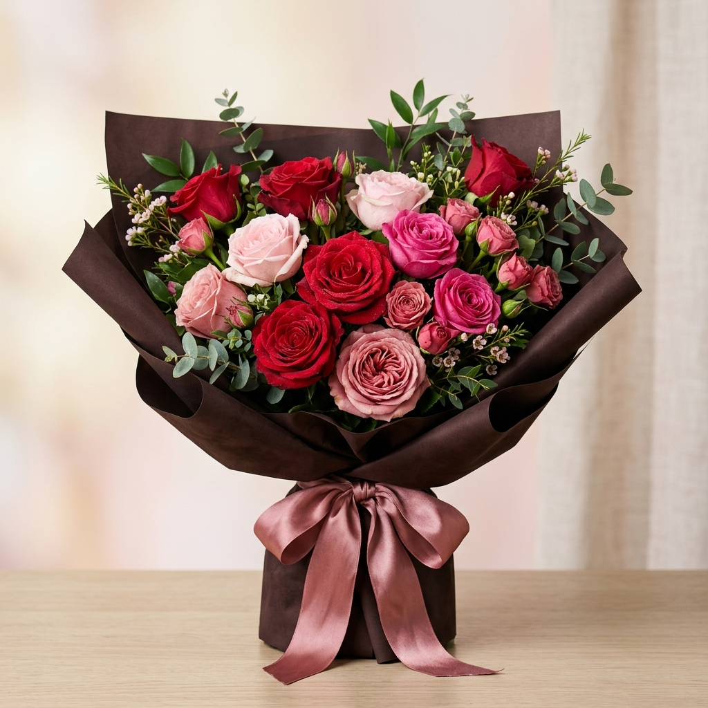 Bó Hoa Hồng Đỏ Khổng Lồ